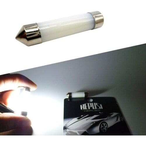 Car LED Festoon Dome 31mm 36mm 39mm 41mm c5w 212-2 6418 Cold White Reading License Plate Lamp led Light Bulb Milky Cover Bulbs