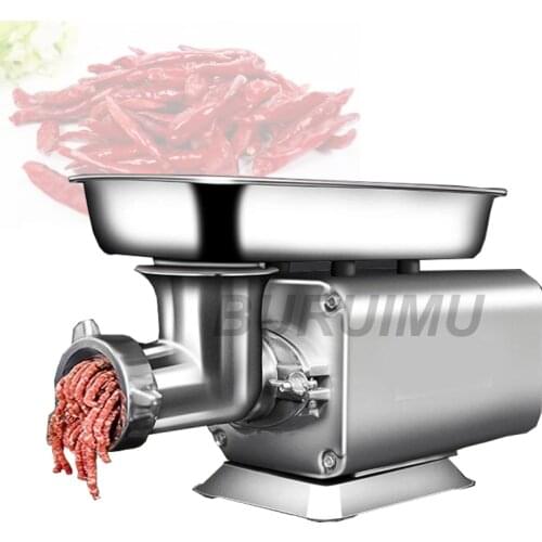Food Mincing Cutter Machine Electric Meat Grinder Sausage Maker Stuffer Powerful For Household Kitchen Use
