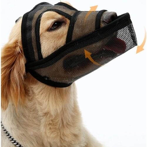 Dog Mouth Mask Breathable Mesh Dog Muzzle Anti Bark Stop Chew Protection French Bulldog Pet Mouth Cover Training Outdoor Supplie