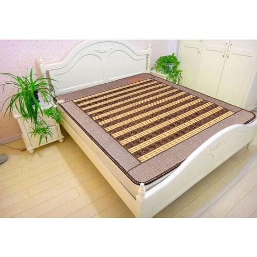 Heating germanium stone mattress heating tourmaline photon sleeping cushion body care mattress Free Gift eye cover