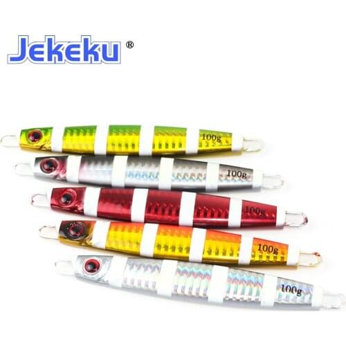 JEKEKU NEW Slow Jigging Metal Lead Lure 100g 120g 150g Saltwater Metal Fishing Lure Artificial Bait Casting Bait Hot Selling