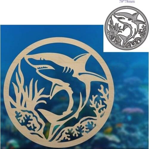 Metal Cutting Dies Cut Mold Animal shark Decoration Scrapbook Paper Craft Knife Mould Blade Punch Stencils