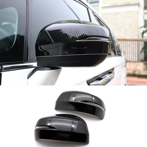 Fit For Honda Odyssey 2015-2018 Car Rearview Mirror Cover Stickers Car Styling Trim Decal Accessory ABS Carbon Fiber Style