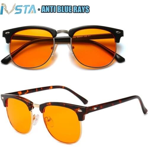 IVSTA Blue Light Blocking Glasses Blocks 95% Anti Blue Ray Gaming Glasses Computer Smartphone TV Minus Eye Starin