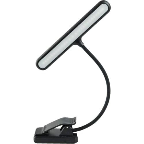 Rechargeable Music Stand Light,27LEDs Flexible Clip On Orchestra Piano Light,USB Reading Lamp,Amber Booklight