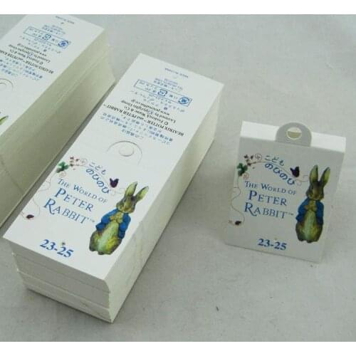 Custom garment tags for clothing custom/customized brand name logo printed paper price hang/swing/hang tag labels