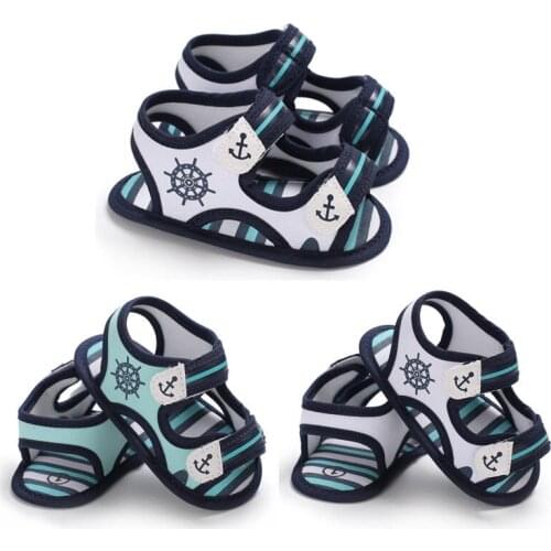 2018 Cool Summer Infant Boy Sandals Canvas Kids Baby Boy Sandals Soft Toddler Shoes Fashion Comfort Baby Shoes