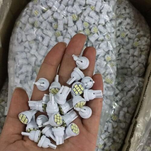 100x Led T10 8 smd 1206 Car Light 194 168 192 W5W 3020 Auto Wedge Lighting DC 12V Instrument Clearance Reading Lights