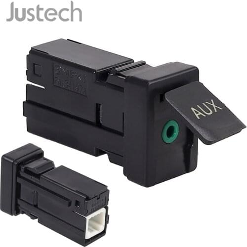 Justech New Auxiliary Aux Stereo Adaptor For Toyota Corolla Tacoma Tundra RAV4 86190-02010 8619002010 Easy Installation Adaptor