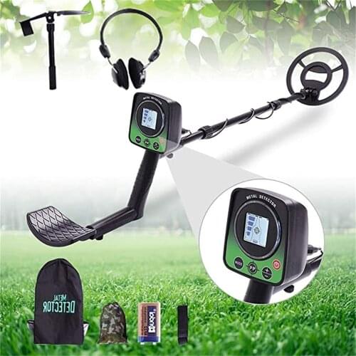 High Accuracy Waterproof Metal Detectors with LCD Display & LED Light, 8“ Pinpointer Search Coil