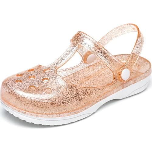 2021 New Summer Hole Shoes Women Sandals Jelly Shoes Women Sandals and Slippers Nurse Shoes Sandals and Slippers