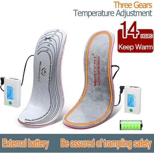 Winter Heating Insoles Outdoor Sports Insoles Winter Warm Insoles Suede Material Sweat-Absorbing And Comfortable StrapsToProtect