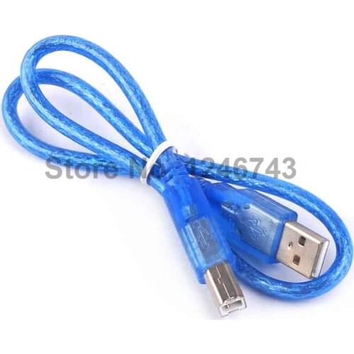 1PCS Blue USB Cable Square Line 50cm Extension cord