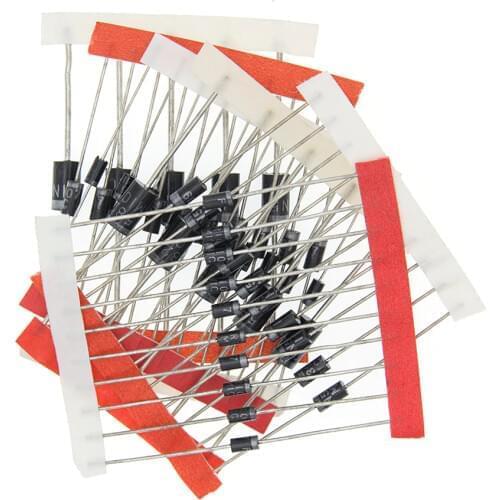 20PCS 1N5817 1N5819 1N5399 1N4937 1N4004 Schottky Rectifier Diode 1N4001 1N4007 UF4007 HER107 FR207 FR157 FR107 RL207 DO-41