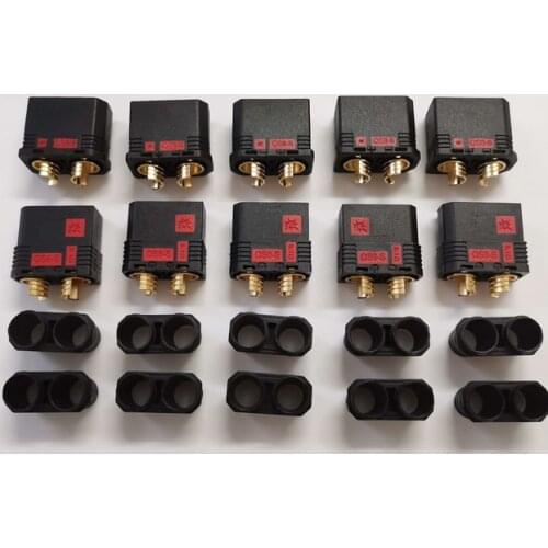 RC HOBBY 5pair QS8-S conector de batería resistente Anti-Chispa conector dorado enchufe de corriente grande para RC modelo