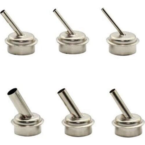6 Pieces of 861DW Hot Air Desoldering Station Accessories Special Oblique Nozzle (3mm, 4mm, 5mm, 7mm, 8mm, 10mm)