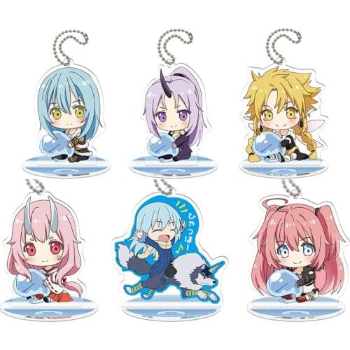 Anime That Time I Got Reincarnated as a Slime Rimuru Tempest Acrylic Stand Figure Model Plate Display Tabletop Decor Q Version