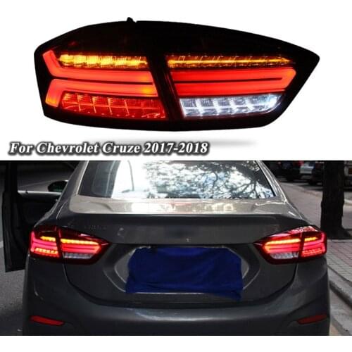 DNO Car LED Taillight For Chevrolet Cruze 2017 2018 2019 Rear Running Lamp Brake Reverse Dynamic Turn Signal Taillamp