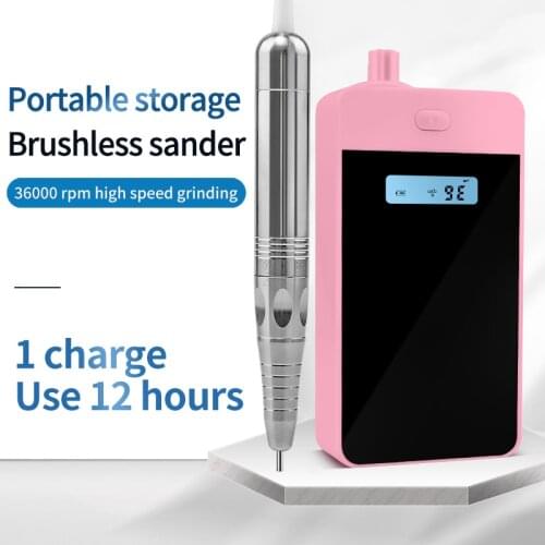 Brushless Nail Drill Machine 35000RPM Rechargeable Nail Polishing Machine Pro Cordless Electric Manicure Drill Pedicure 36000rpm