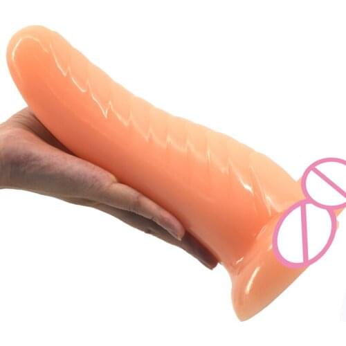 FAAK 24*5.7CM Big Dildo Anal Butt Plug Prostate Dildo For Men Dick Toys for Adults G-spot Orgasm Erotic Sex Toy for Woman Gay