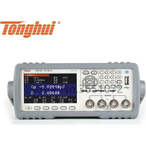 Tonghui TH2810B+ Digital LCR Meter 100Hz,120Hz,1kHz,10kHz (TH2810B Upgraded) Resistance Meter