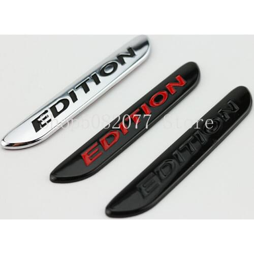 Blade Bar Emblem for Mercedes Benz AMG EDITION 1 Night Edition C300 C200L X156 X117 Badge Car Logo Stickers Chrome Glossy Black