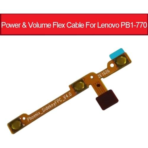 Power & Volume Flex Cable For Lenovo PB1-770 PB1-770N PB1-770M Power On Off Button Volume Sidekey Flex Ribbon Repair Parts