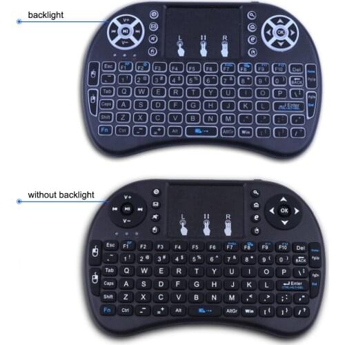 I8 Air Mouse 2.4GHz Wireless Keyboard Russian English Air Mouse Touchpad Wireless Remote Controller for Andriod TV Box PC RCLI8