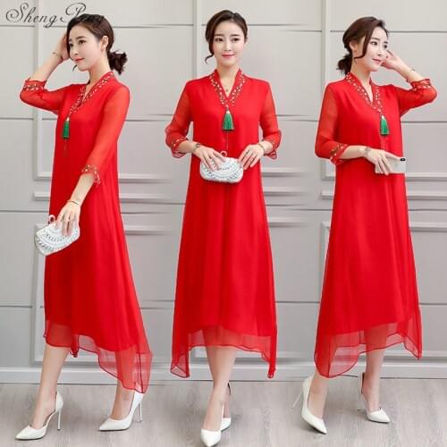 Chinese oriental dresses summer oriental styled dresses modern qipao dress ladies elegant modern cheongsam Q464