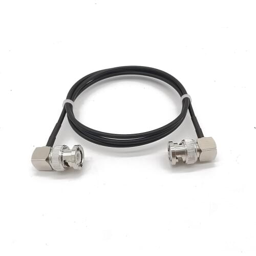 BNC plug to BNC plugs elbow SDI pigtail Camera RF coaxial cable 50 ohm camera video signal SDI transmission line 20CM-5M