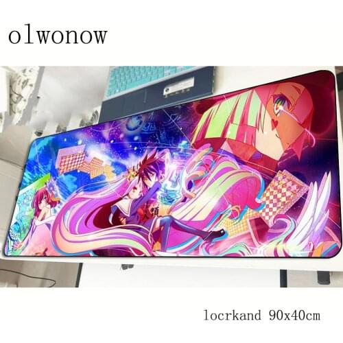 No Game No Life pad mouse computer gamer hot sales mouse pad 900x400x3mm padmouse Sora mousepad gadget office desk mats