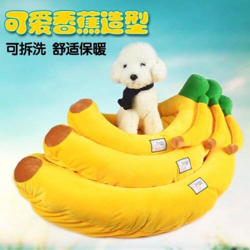 Dog bed manufacturers selling pet banana ship cat and dog nest dropship