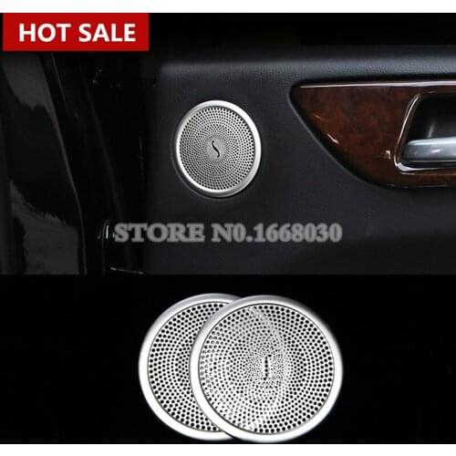 Interior Rear Door Speaker Cover Trim 2pcs For Mercedes Benz GLE W166 /Coupe C292 2015-2019 Car accesories interior Car Trim