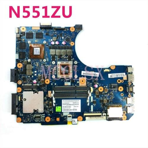 N551ZU mainboard REV2.0 For ASUS N551ZU N551Z Laptop motherboard Tested Working free shipping