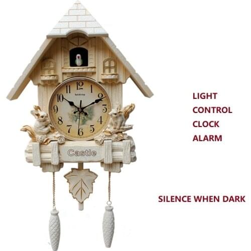 Cuckoo Music Wall Clock Children clock Living Room Bedroom Hourly Time Speak Smart Timekeeping Wall Clock Modern Design