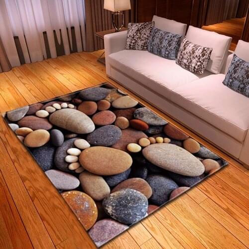 Nordic Living Room Carpet 3D Printed Flannel Pattern Carpet Bedroom Childrens Room Floor Mat Non-slip Bedside Decorative