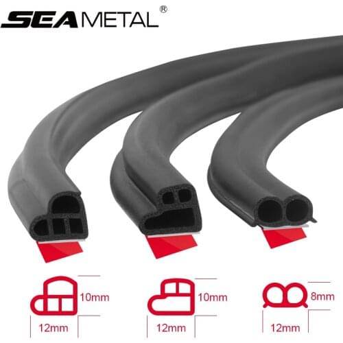 Car Door Seal Strip Auto Rubber Seals Strips Noise Insulation Soundproofing Weatherstrip Car Door Protector Trunk Edge Stickers