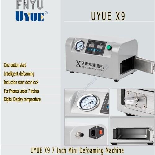Defoaming Machine UYUE X9 7 Inch Mini Bubble Remover For Phones under 7 inches LCD Screen Refurbish Repair Tool
