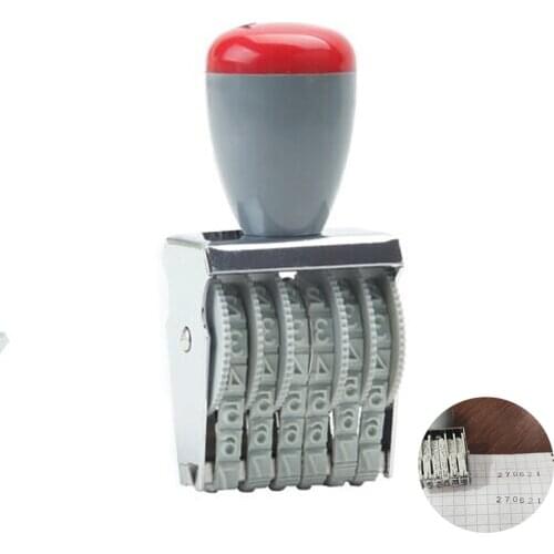 Vintage DIY Wheels Rollers 6 Digits Numbering Stamp Trolley Date Scrapbooking Rolling Chinese Words Dater Stamps Home Decor