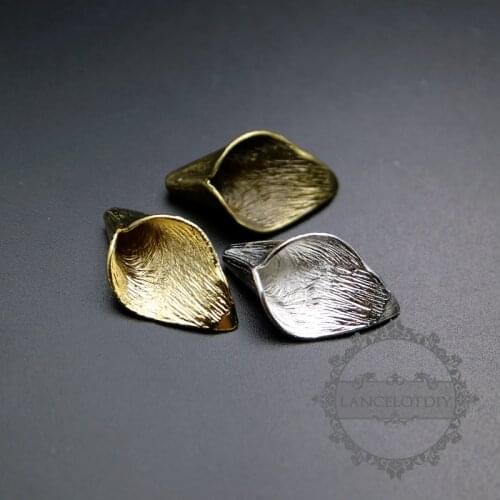 15x25mm silver,gold,bronze brass lily flower pendant charm supplies 1850298