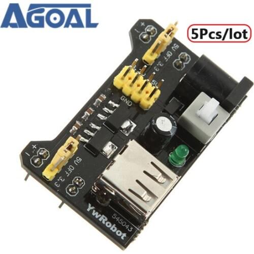 5Pcs/lot MB102 Breadboard Power Modules For DIY Board Free Shipping