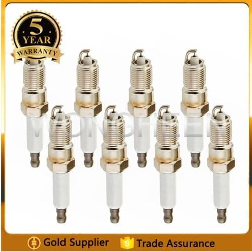 8pcs/set 12621258 Iridium Spark Plug 41-110 fit for Cadillac for Hummer H2 Buick GMC Chevrolet Car Spark Plug