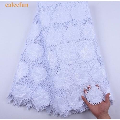 White African Guipure Cord Lace Fabric With Sequins 2020 High Quality Milk Silk Nigerian Water Soluble Cord Laces Fabric Y1980