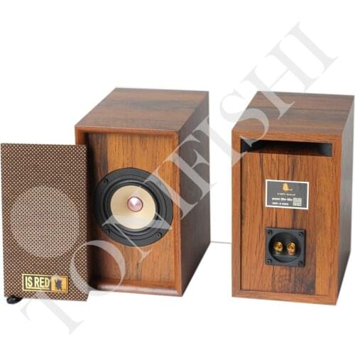 British ISRED 4 inch 4th generation full frequency retro passive speaker, 4/8 ohm 20-60W, suitable for 2.0 HIFI amplifier/CD/car