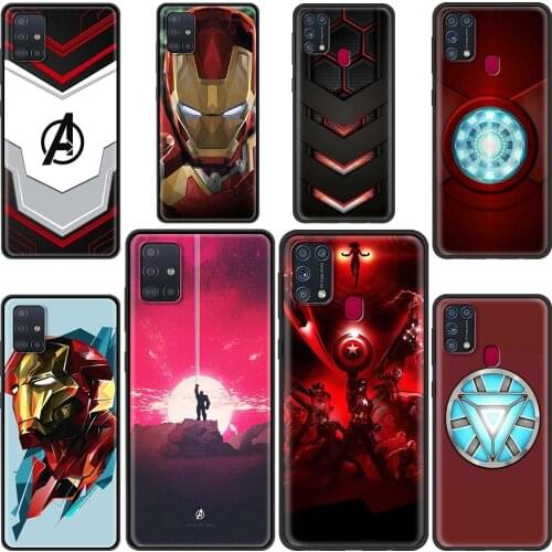 Marvel Iron Infinity War Spider man Phone Case For Samsung Galaxy M31 M30s M51 M31s M11 M32 A9 M01 M12 Silicone Black TPU Funda