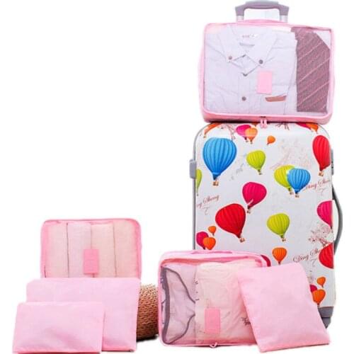 3 sets/lot Travel luggage, clothing sorting, storage bag 6 pieces of a set