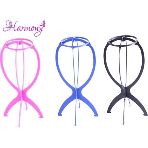 Harmony Plus Hair 10pcs/lot black color human hair extension wig stand Holder Tools Hair Clamp for Hair Cap Display