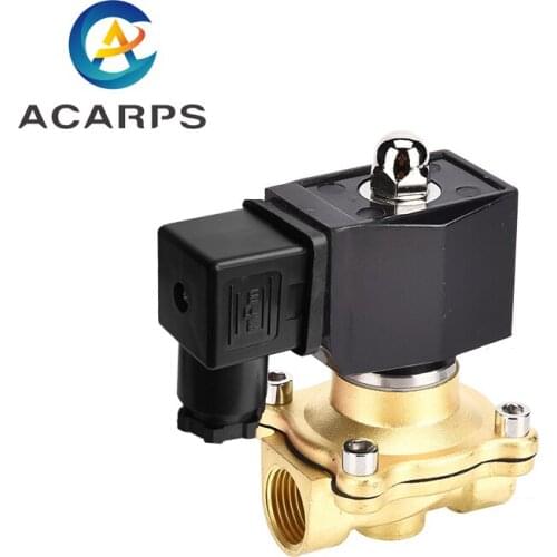 1/2" Brass Solenoid Valve Normally Closed Normally Open IP65 Fully Enclosed Coil 220V Switch Valve Water Valve