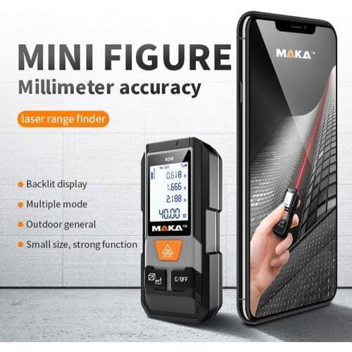 MAKA MK202 Laser Rangefinder Infrared Distance Meter High Accuracy Laser Meter Handheld Electronic Ruler Portable Range Finder
