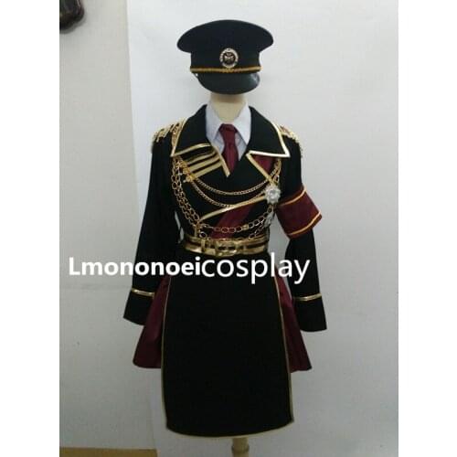 Lmononoei K Kushina Anna Cosplay Coat,shirt,skirt,belt,chain,armband,hat Costume